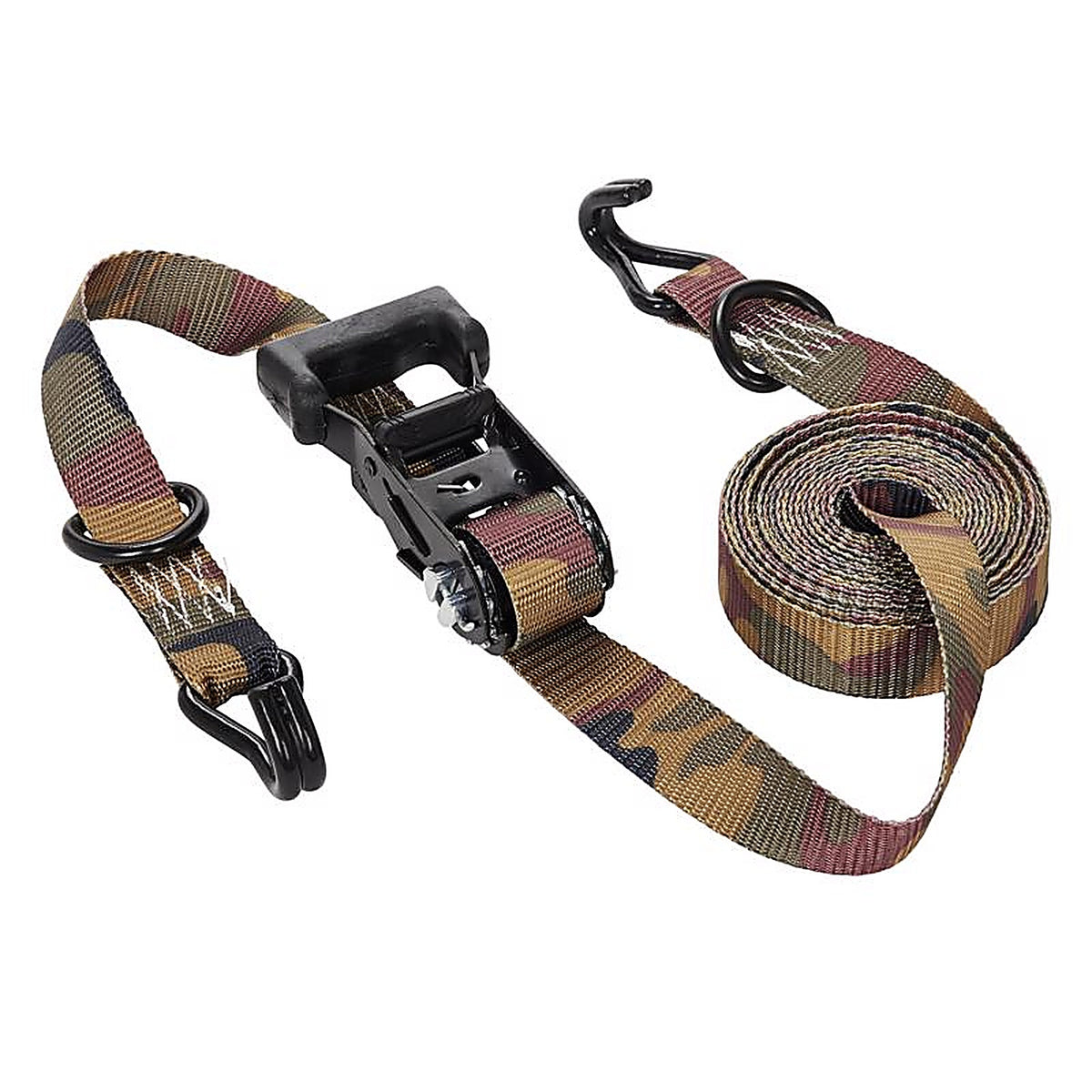 Keeper 3548 1.75 in. W x 16 ft. L Camo Tie Down w/Ratchet 1000 lb. 2/Pack