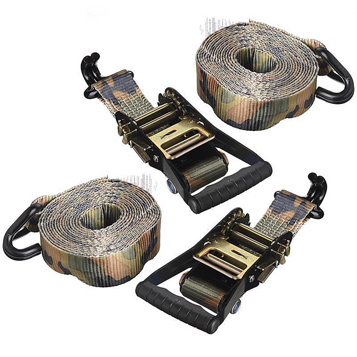 Keeper 3548 1.75 in. W x 16 ft. L Camo Tie Down w/Ratchet 1000 lb. 2/Pack