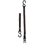 Keeper 45721 1 in. W x 8 ft. L Black Tie Down w/Ratchet 500 lb. 2/Pack