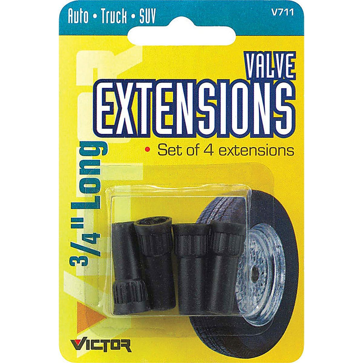 Victor 22-5-00711-V Rubber 60 psi Tire Valve Extension