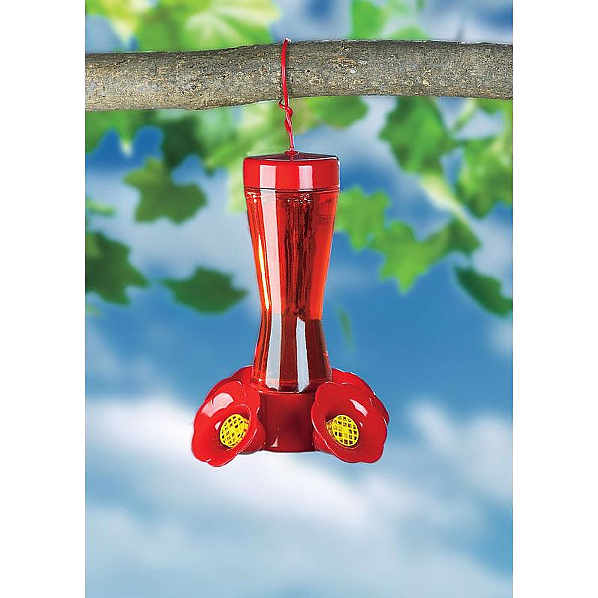 Perky-Pet 203CPBN-2 Hummingbird 8 oz. Glass/Plastic Nectar Feeder 4 ports