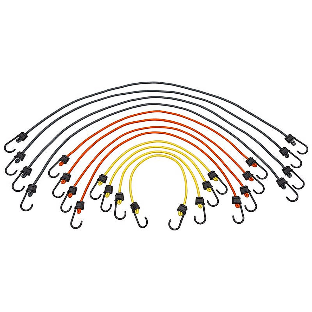 Keeper 6327 Assorted Bungee Cord Set 36 in. L x 0.315 in. 12/Pack