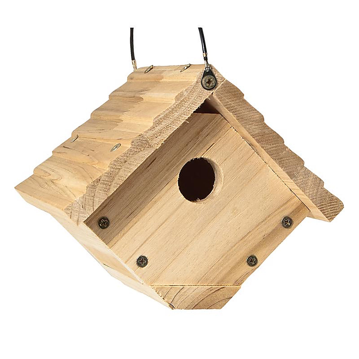 Audubon NAWREN1N 6.25 in. H x 6.8 in. W x 7.13 in. L Red Cedar Bird House