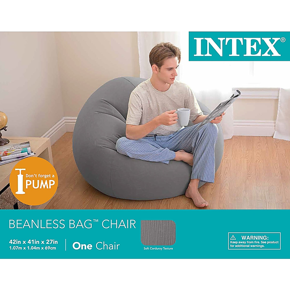 Intex 68579EP Beanless Air Chair Twin