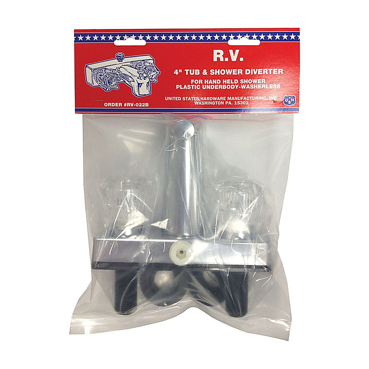 US Hardware RV-022B Tub and Shower Diverter 1/Pack