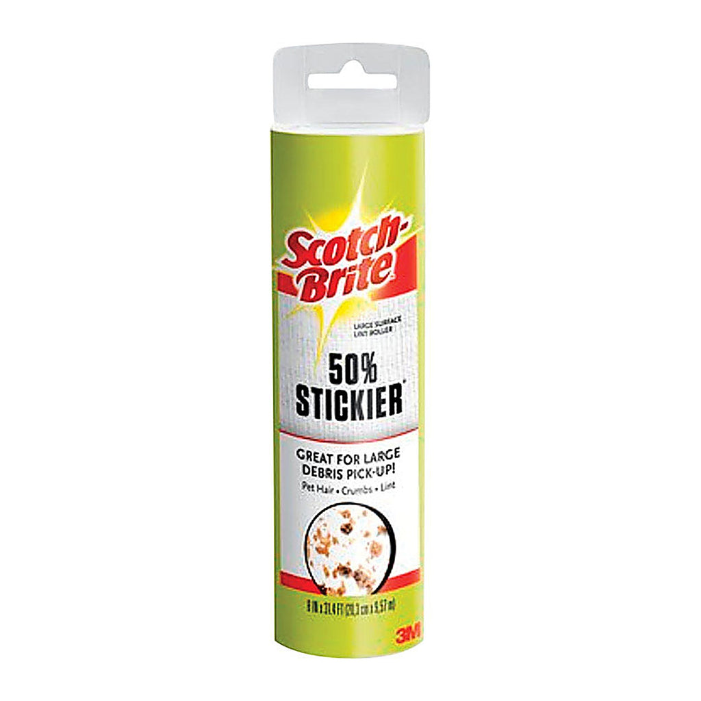 3M 830LSRFS-60 Scotch-Brite Plastic Lint Roller Refill 8 in. W