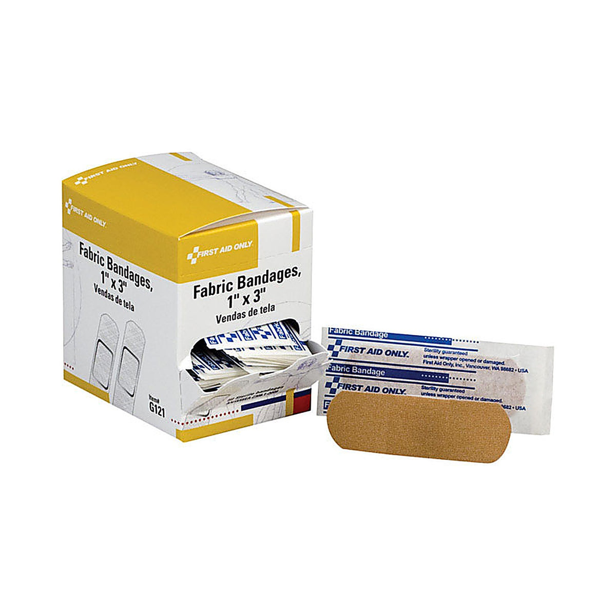 First Aid Only G-121 Fabric Bandages 50/Pack