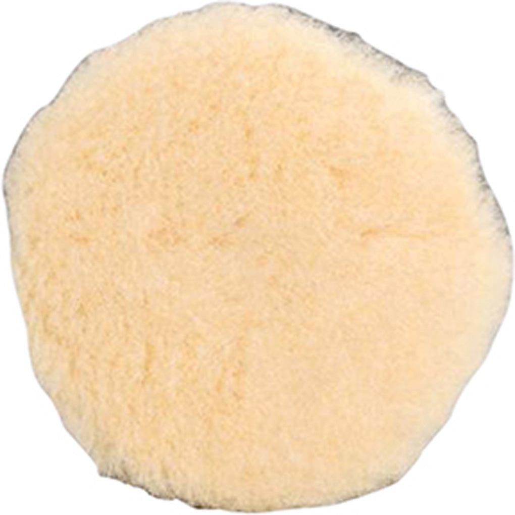 DYNABRADE 90036 5" (127 mm) Dia. Polishing Pad, Natural Sheepskin Wool