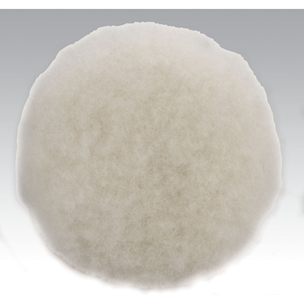 DYNABRADE 90080 3" (76 mm) Dia. Polishing Pad, Natural Sheepskin Wool