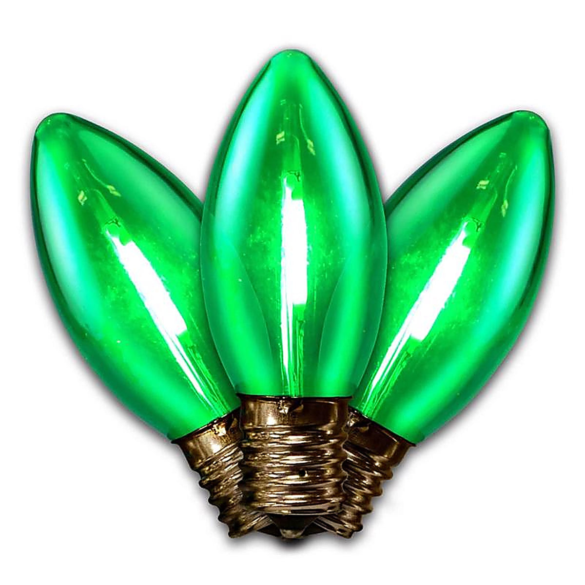 Holiday Bright Lights BU25FLDSC9-TGRA LED C9 Green Replacement Christmas Light Bulbs