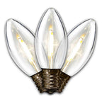 Holiday Bright Lights BU25FLDSC9-TPWA LED C9 Pure White 25 count Replacement Christmas Light Bulbs