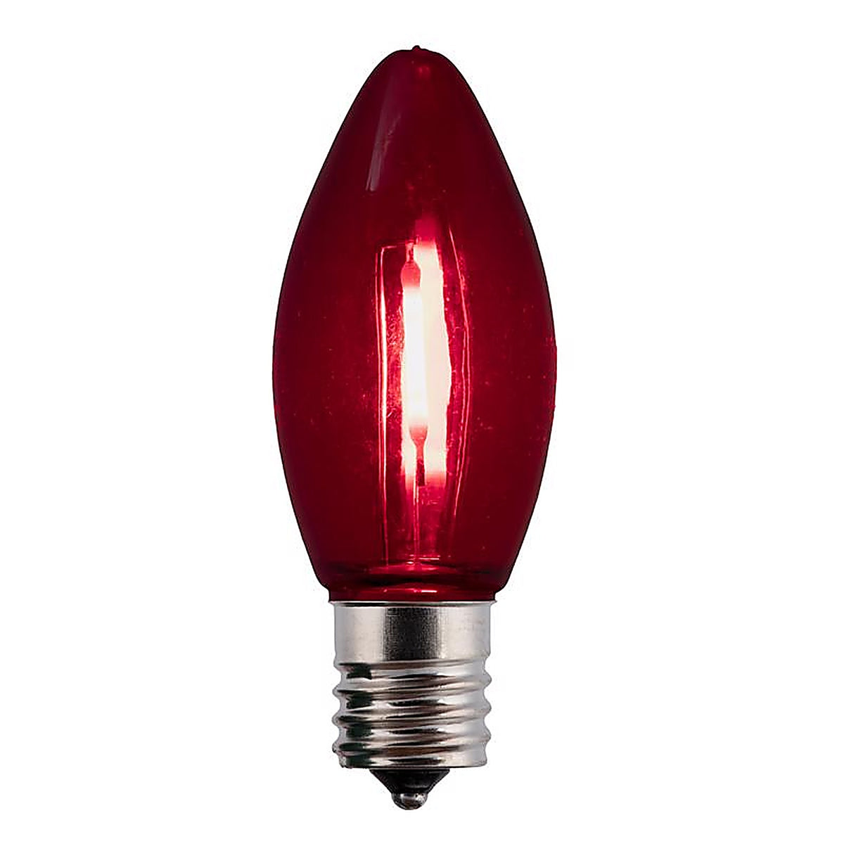 Holiday Bright Lights BU25FLDSC9-TRDA LED C9 Red 25 count Replacement Christmas Light Bulbs 2.5 ft.