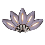 Holiday Bright Lights BU25FLDSC9-TWWA LED C9 Clear/Warm White 25 count Replacement Christmas Light Bulbs