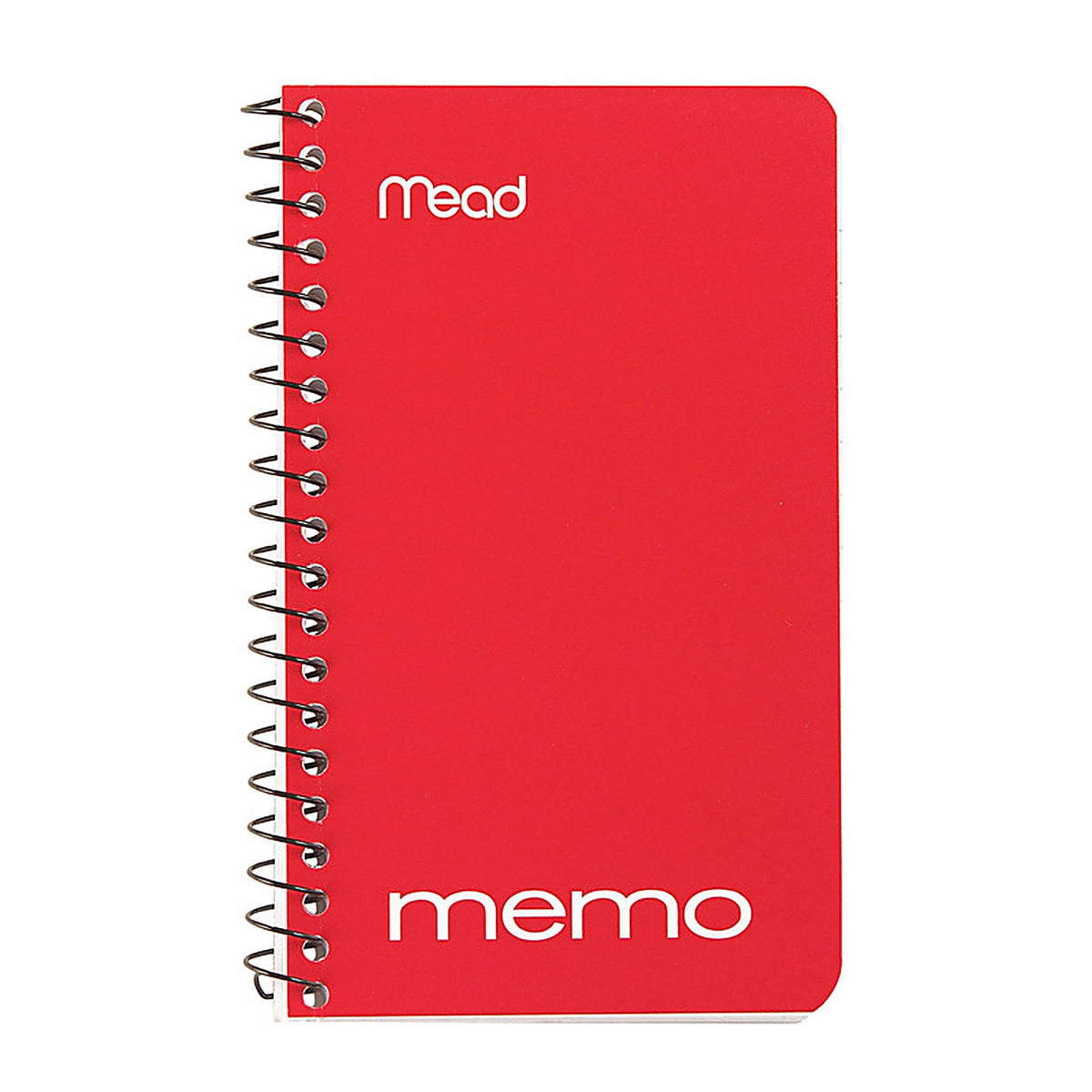 Mead 45534 3 in. W x 5 in. L Wide Ruled Spiral Memo Book
