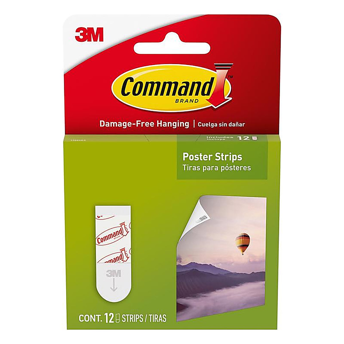 3M 17024ES Small Foam Poster Strips 12/Pack