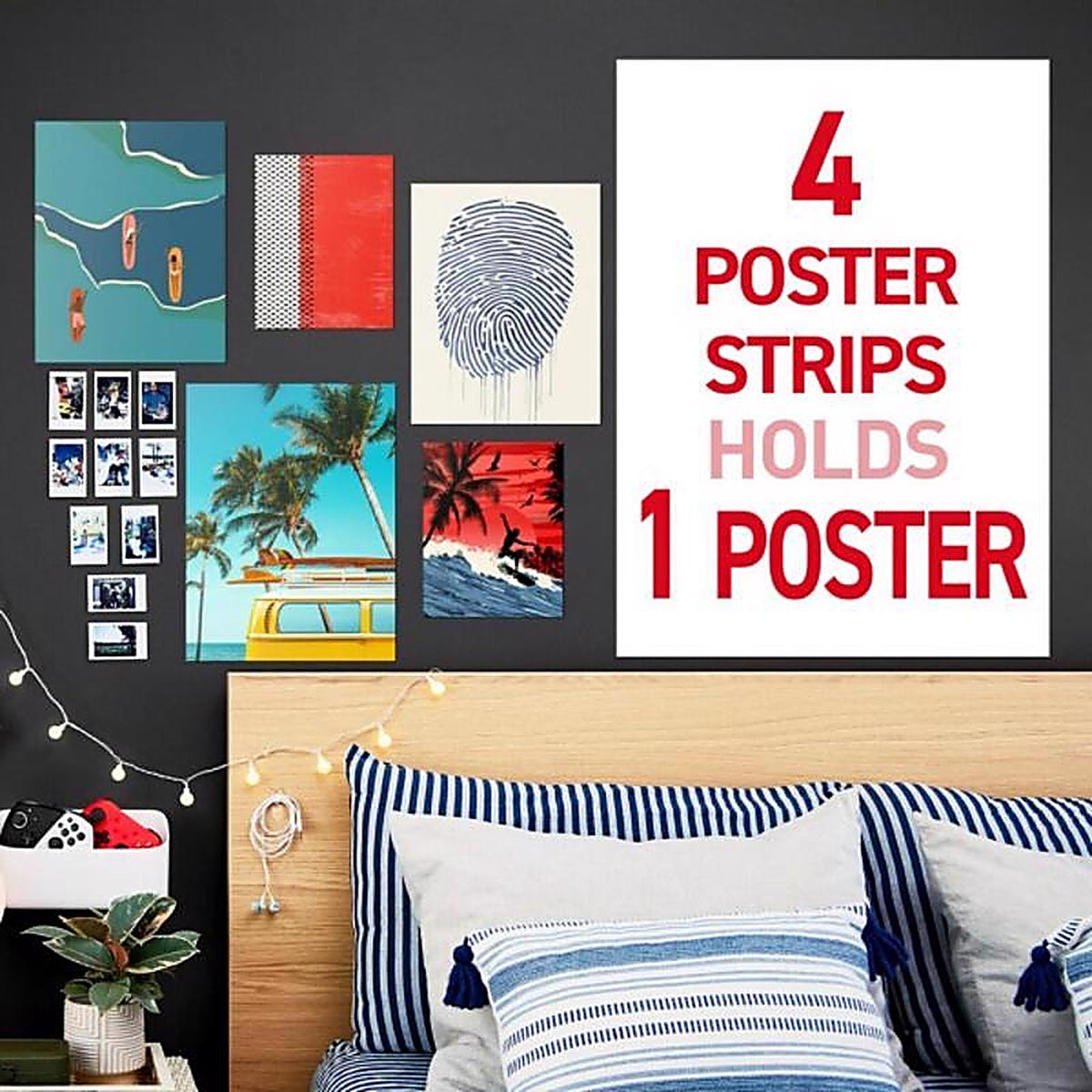 3M 17024ES Small Foam Poster Strips 12/Pack