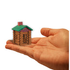 Super Impulse 542 World's Smallest Lincoln Logs Wood Brown/Green 49/pc.