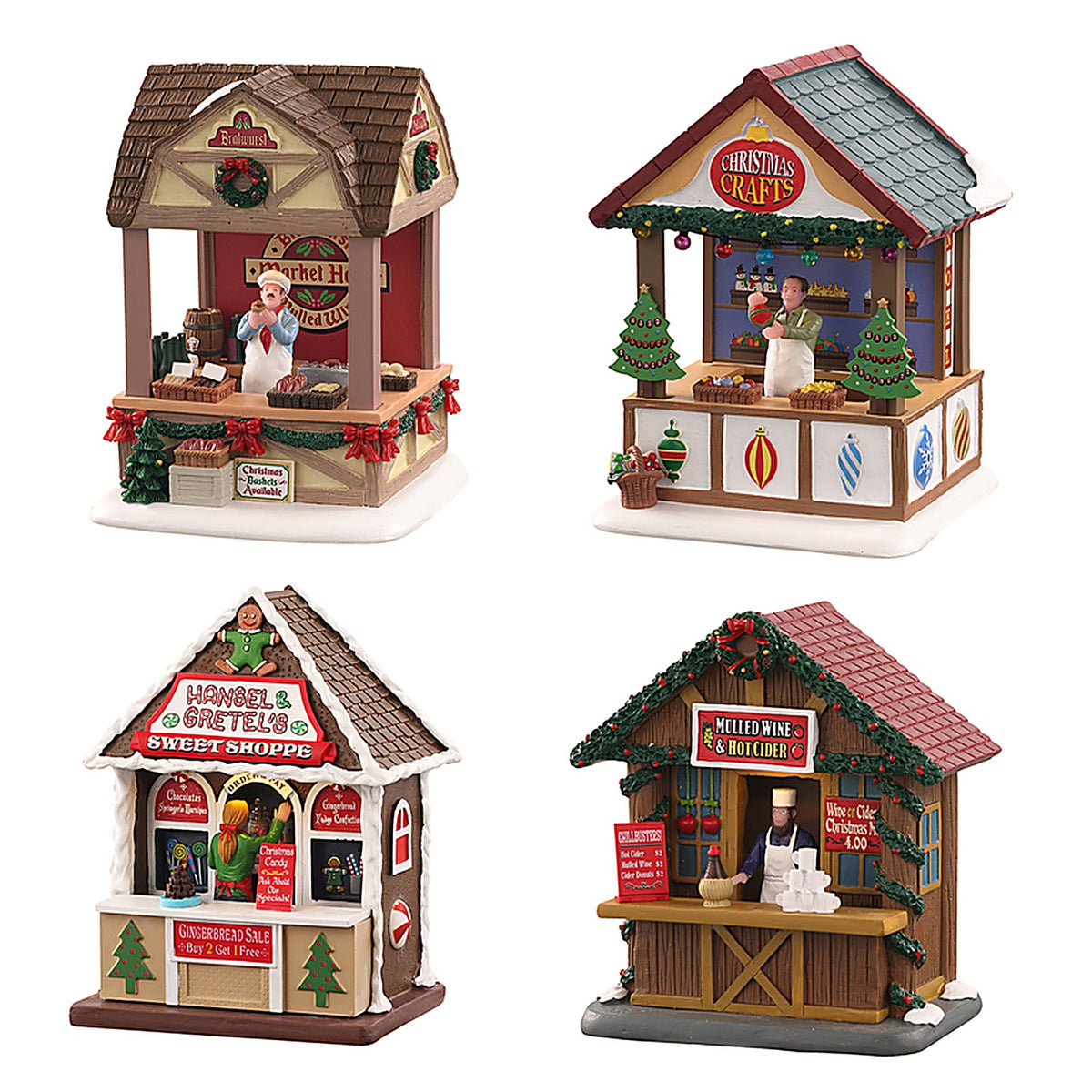 Lemax A4860 Multicolored Christmas Market Series Christmas Village
