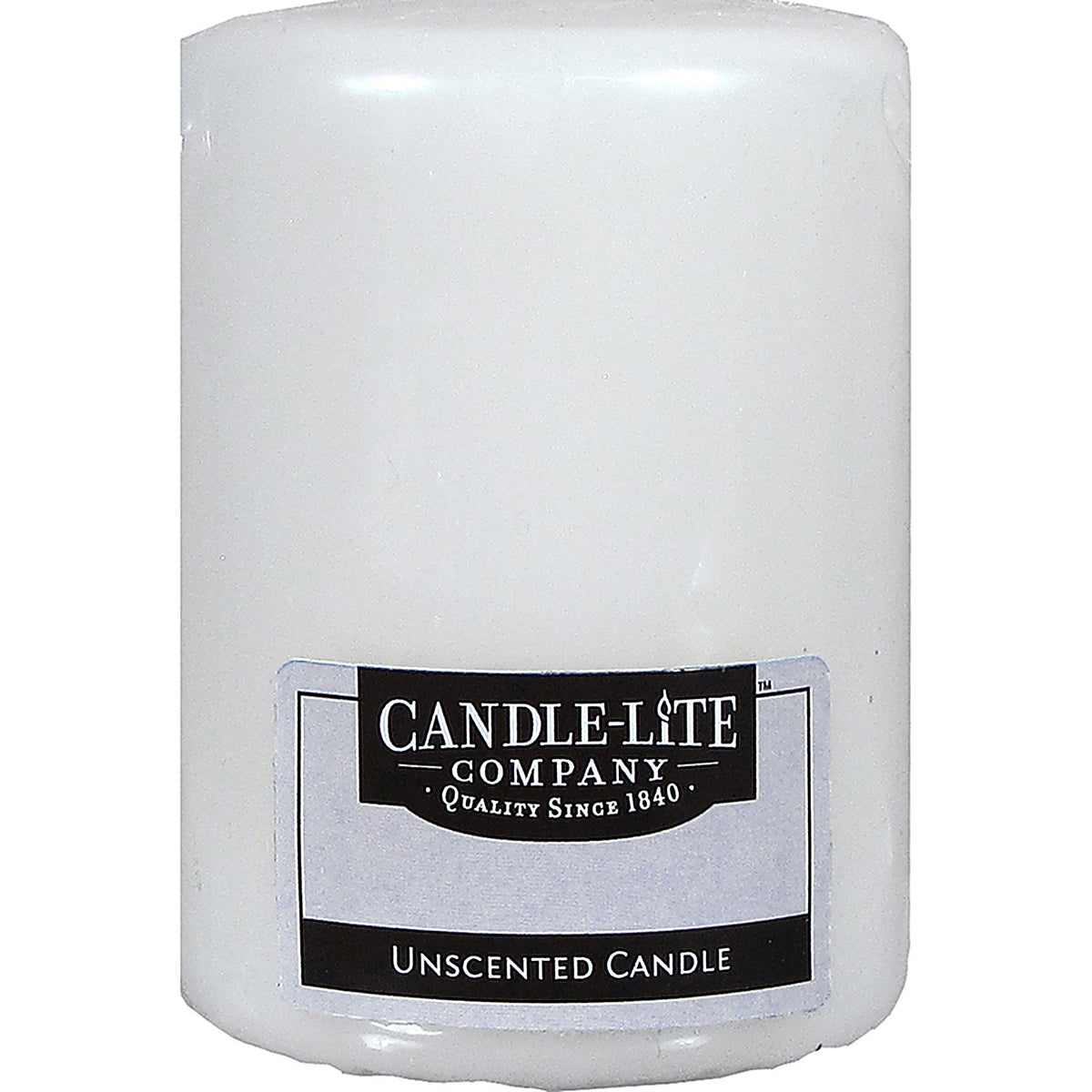Candle-Lite 1593595 White No Scent Pillar Candle 4 in. H
