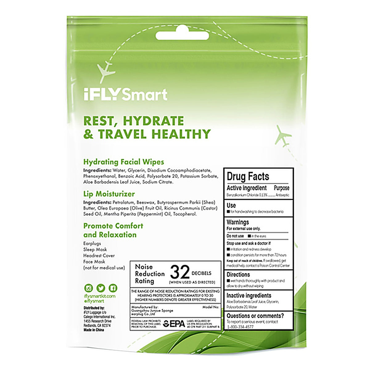 Ifly Smart 9-A001HK Travel Healthy Kit 1/Pack
