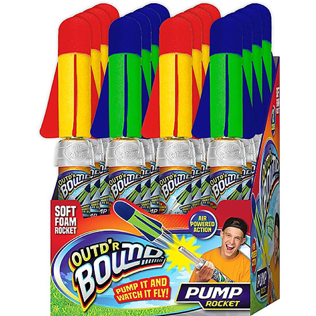 JA-RU 673 Outd'r Bound Pump Rocket Foam Assorted 1/pc.