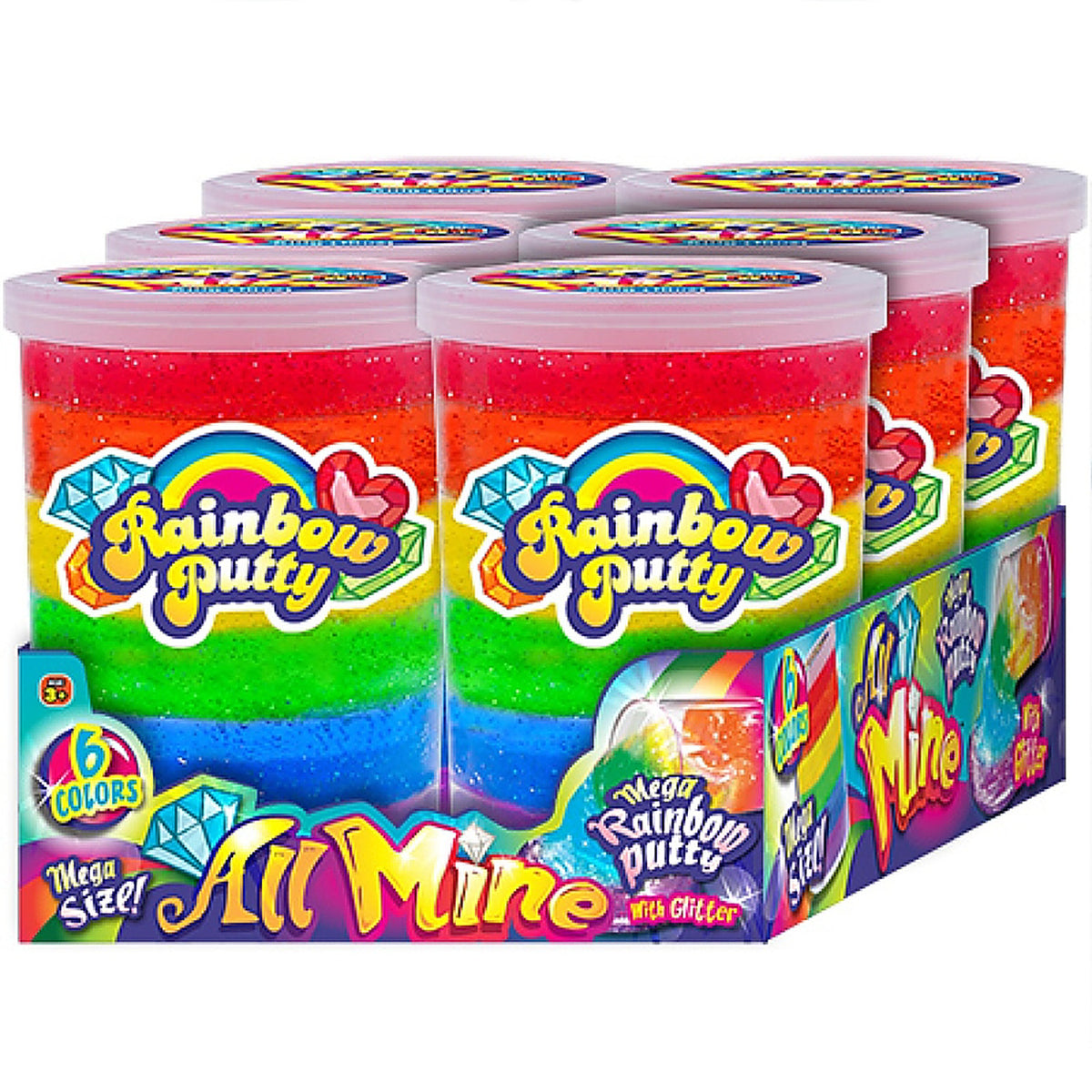 JA-RU 4636 Rainbow Putty Assorted