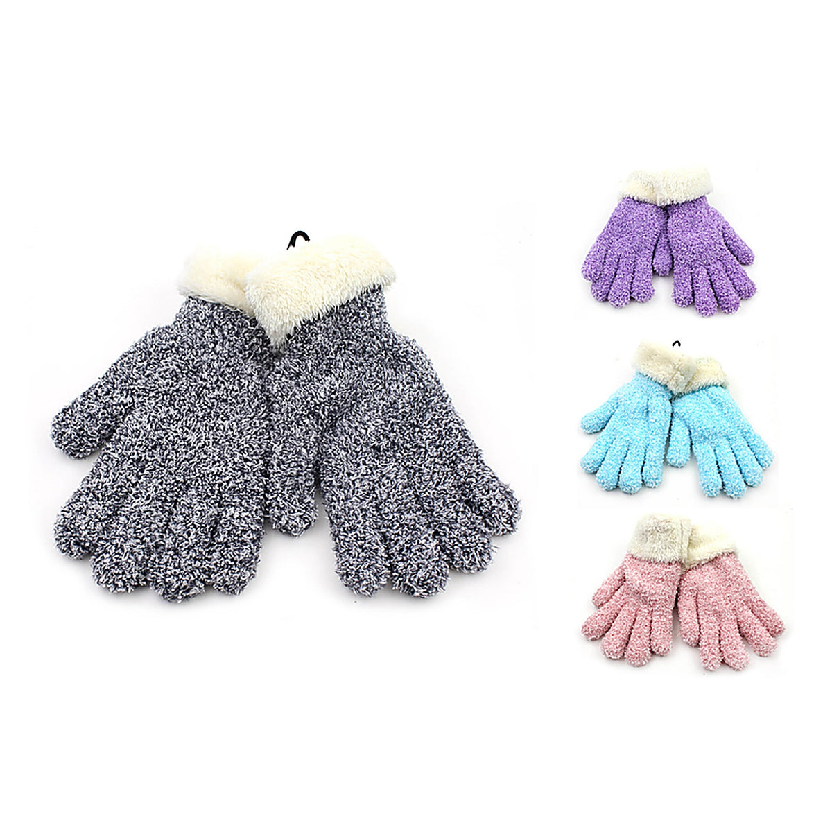 Diamond Visions 263462 Heat Max Winter Goods Fuzzy Sherpa Glove Acrylic 1/pc.