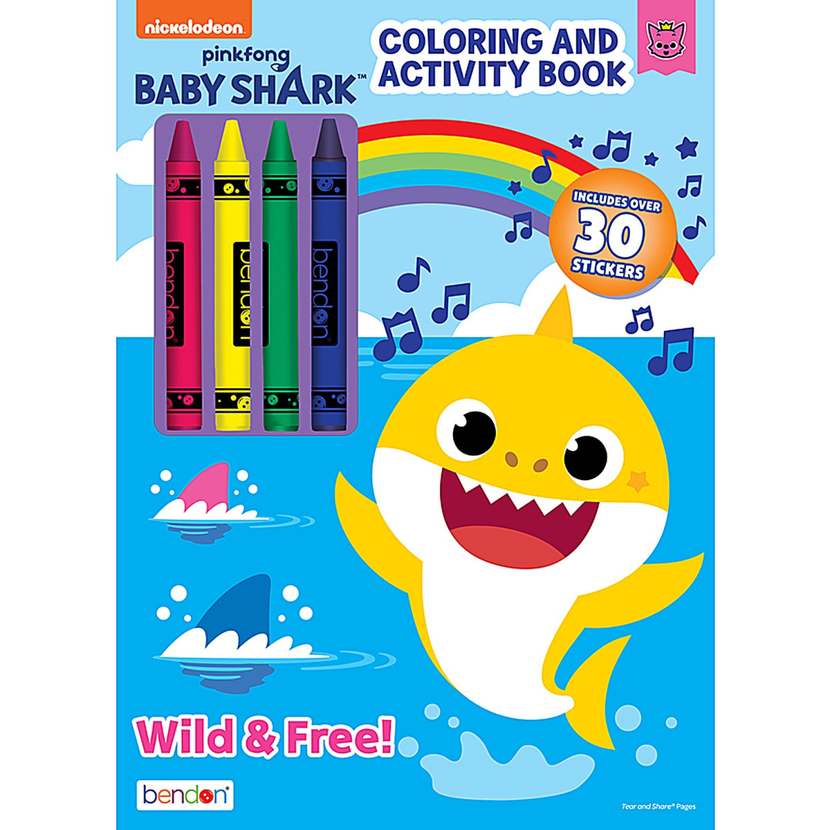 Bendon 41666 Baby Shark Activity and Coloring Book Multicolored 5/pc.