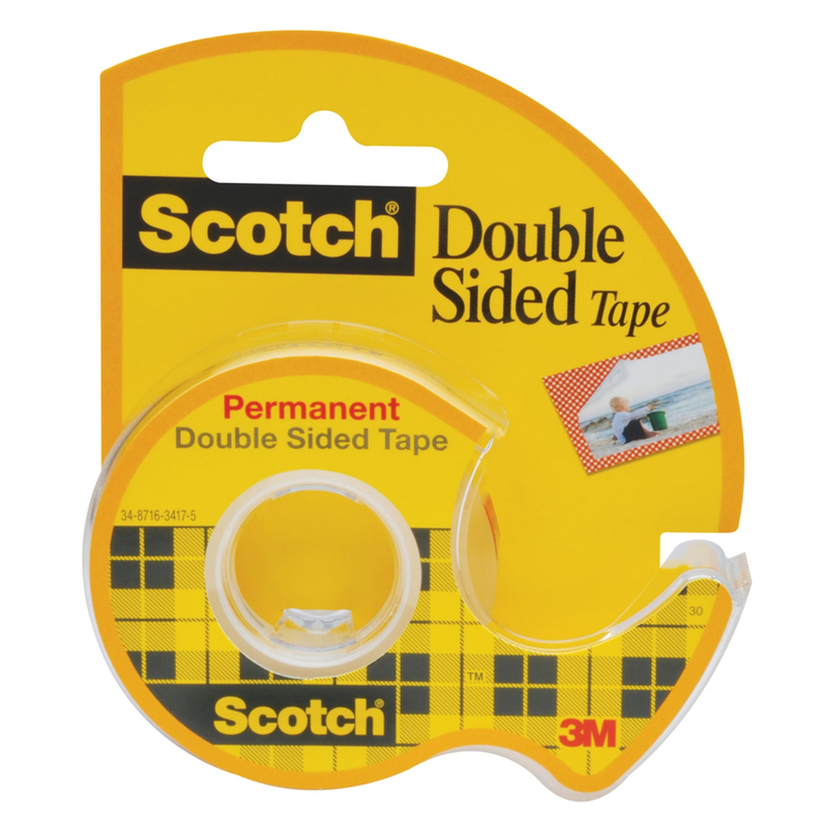 3M CLIP-137 Scotch Double Sided Double Sided Tape Clear
