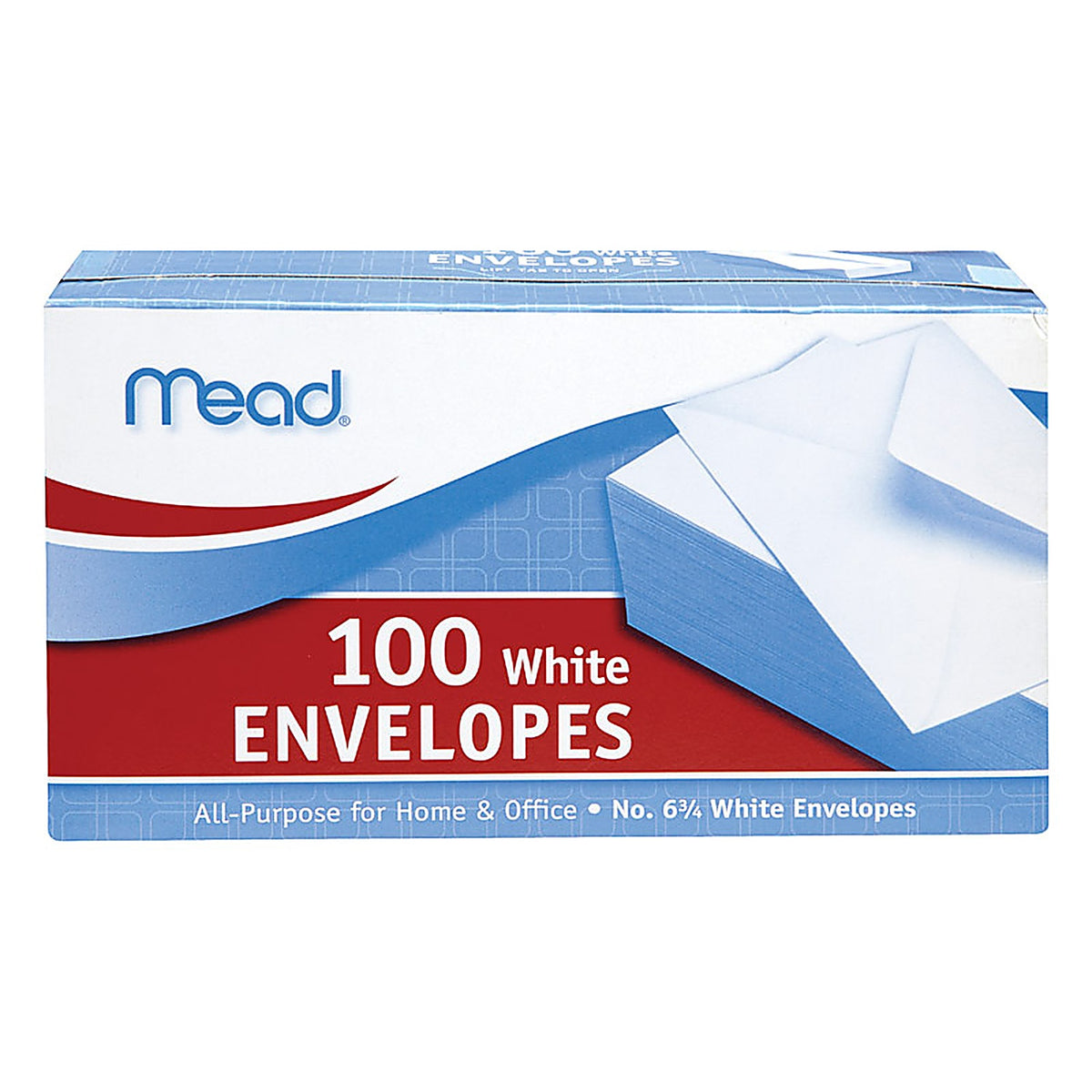 Mead 75100 3.63 in. W x 6.75 in. L A6 White Envelopes 100/Pack