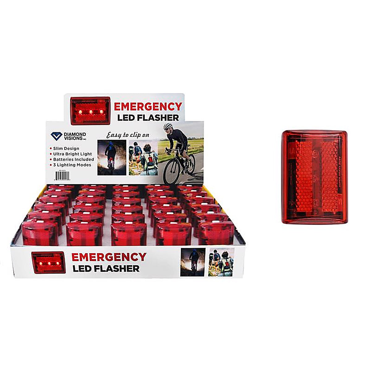 Diamond Visions 08-0223 Emergency LED Flasher 1/Pack