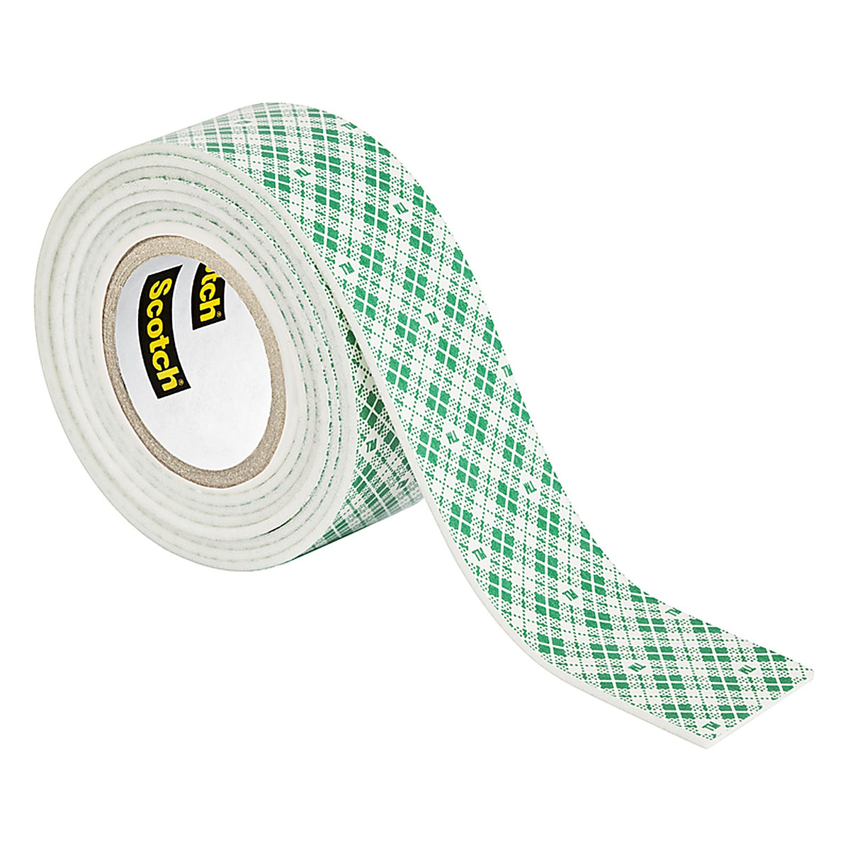 3M 214H Scotch-Mount Double Sided 1 in. W x 55 in. L Mounting Tape White