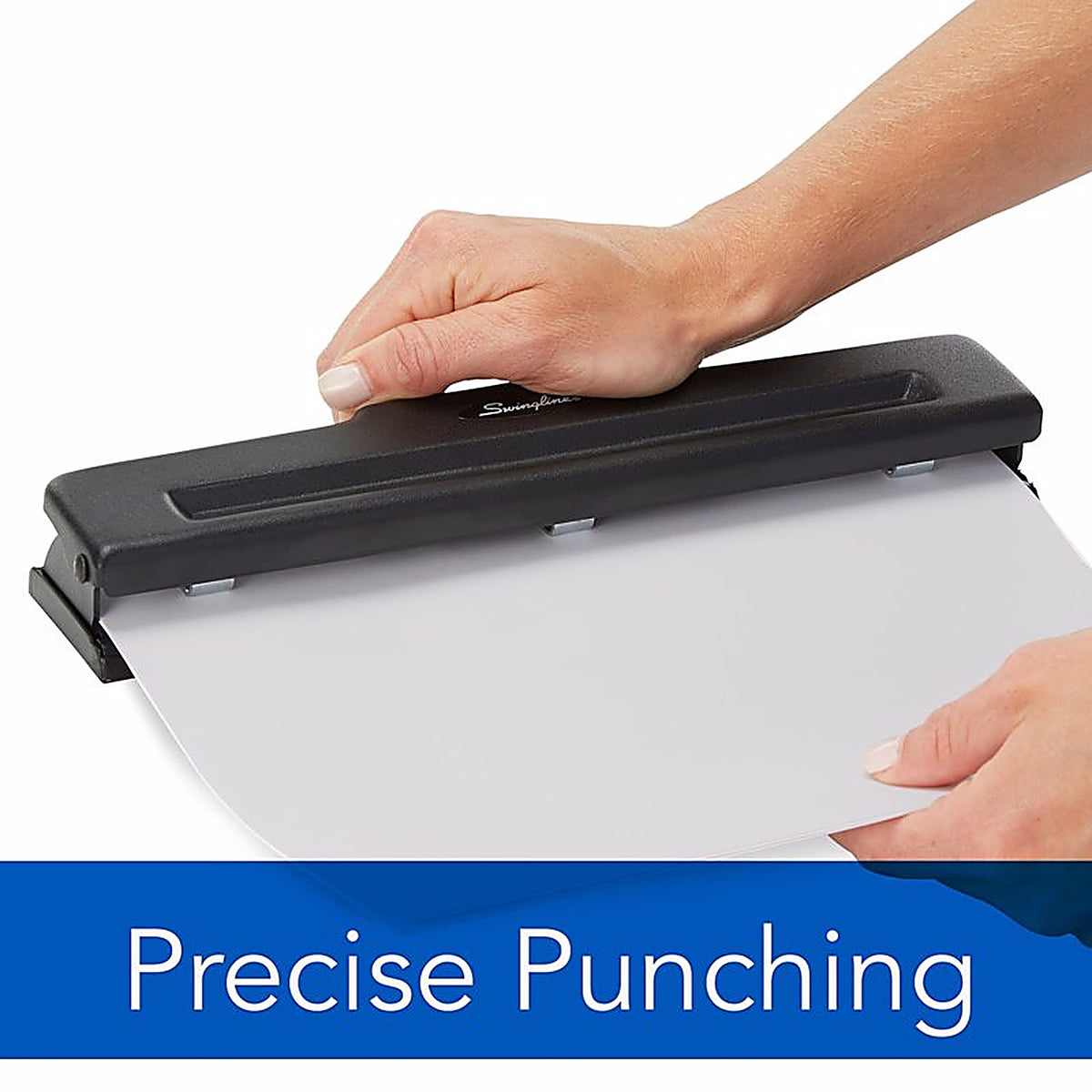 Swingline A7074015K 3 hole Paper Punch Black 10 sheet