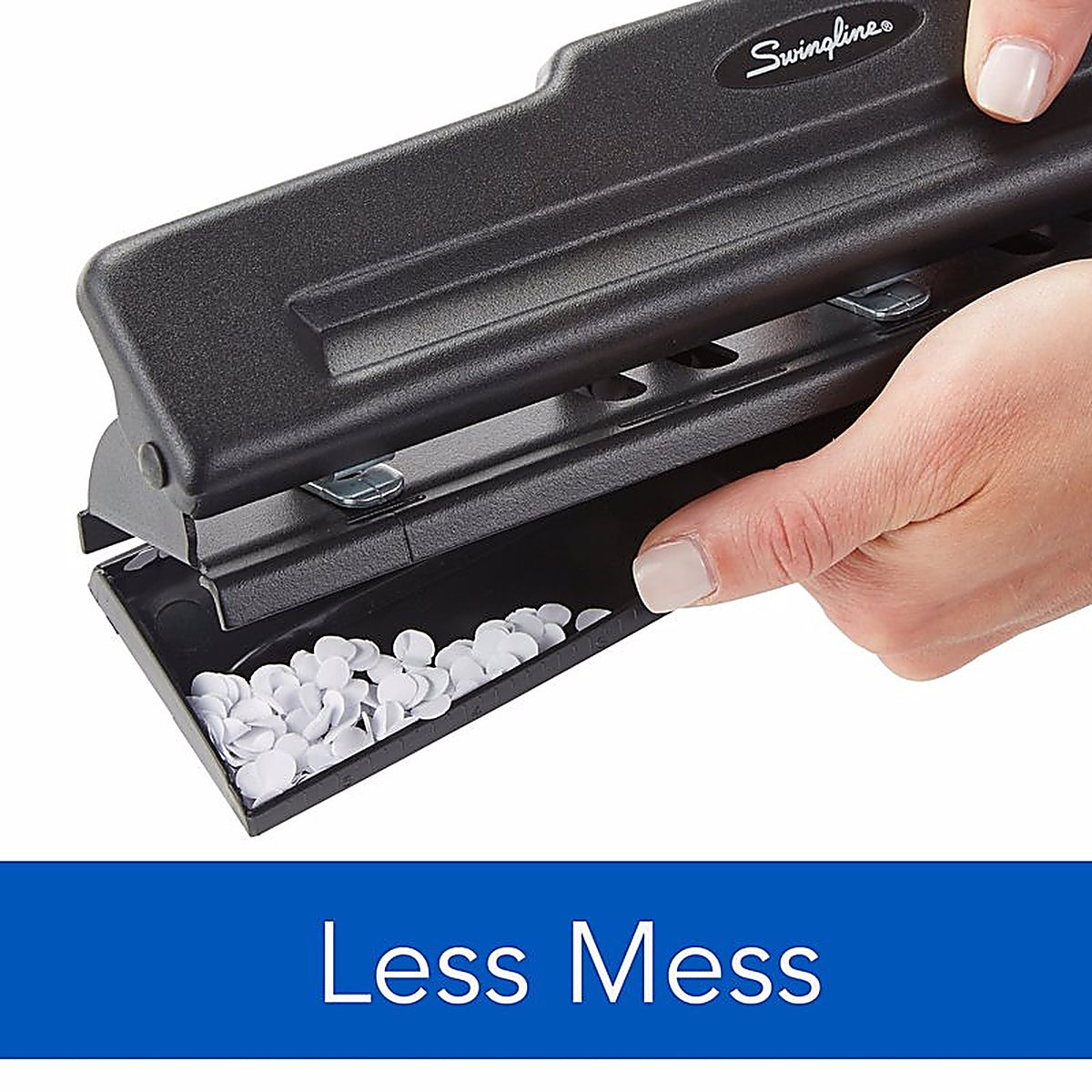 Swingline A7074015K 3 hole Paper Punch Black 10 sheet