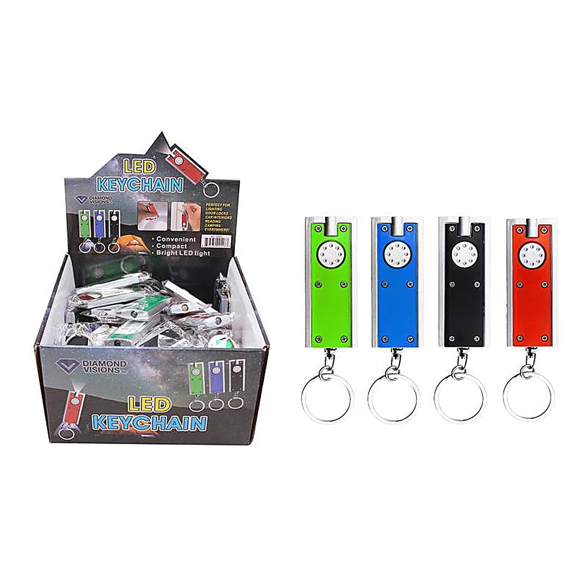 Diamond Visions KC-0001 Plastic Assorted LED Key Chain