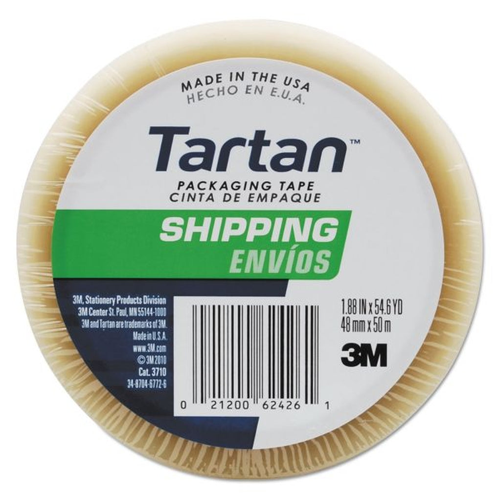 3M 92228 Tartan Shipping Packaging Tape 3710-6, 1.88 in x 54.6 yd 70005082428