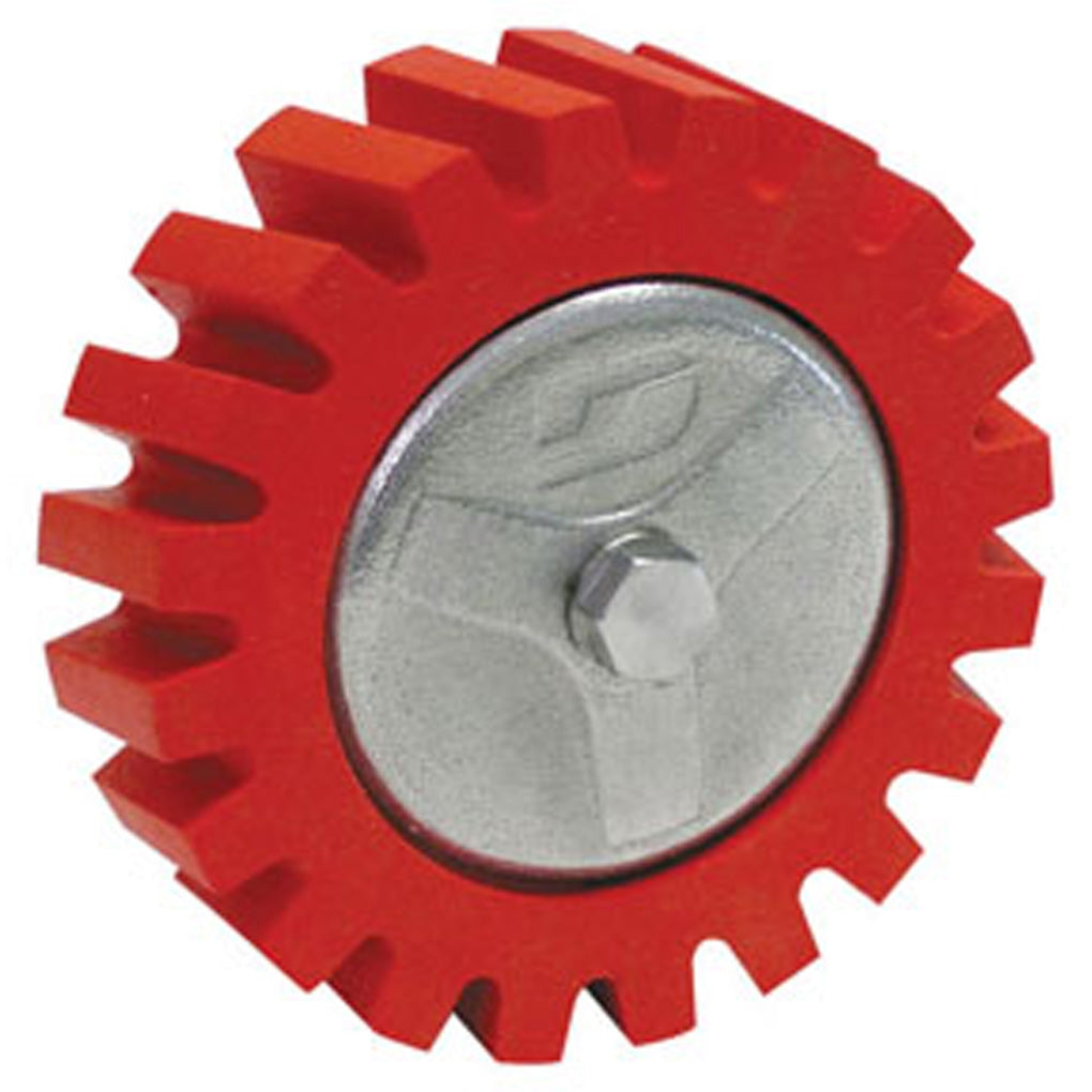 DYNABRADE 92257 4" (102 mm) Dia. x 1-1/4" (32 mm) Wide RED-TRED Eraser Wheel