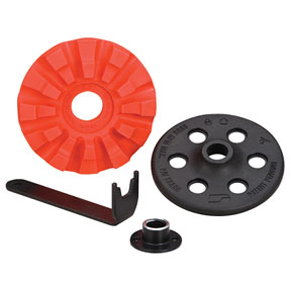 DYNABRADE 92295 4" (102 mm) Dia. RED-TRED Eraser Disc Assembly