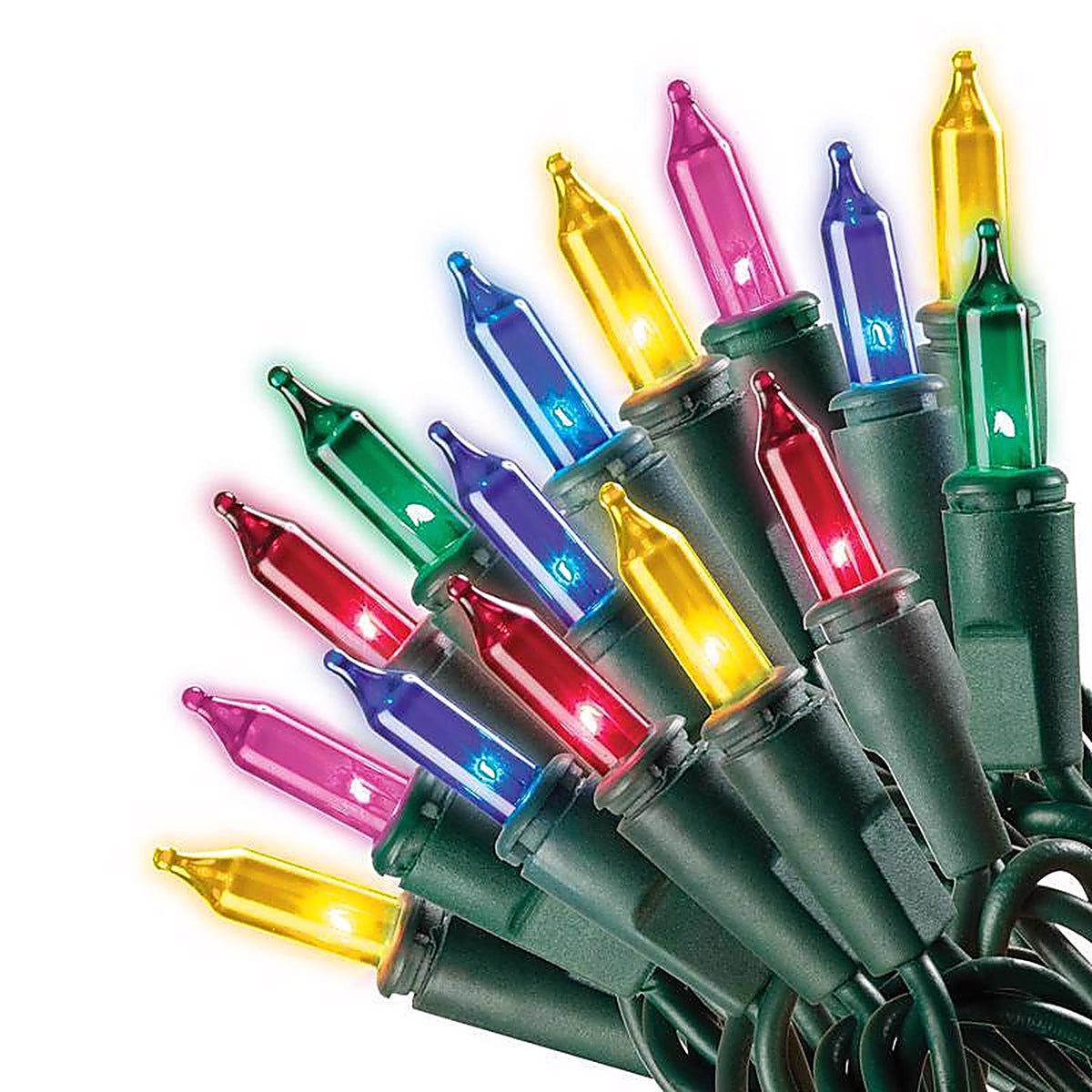 Celebrations 48151-71 Incandescent Mini Multi-color 300 count String Christmas Lights 62 ft.