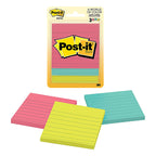 Post-It 6301 3 in. W x 3 in. L Assorted Sticky Notes 3 pad