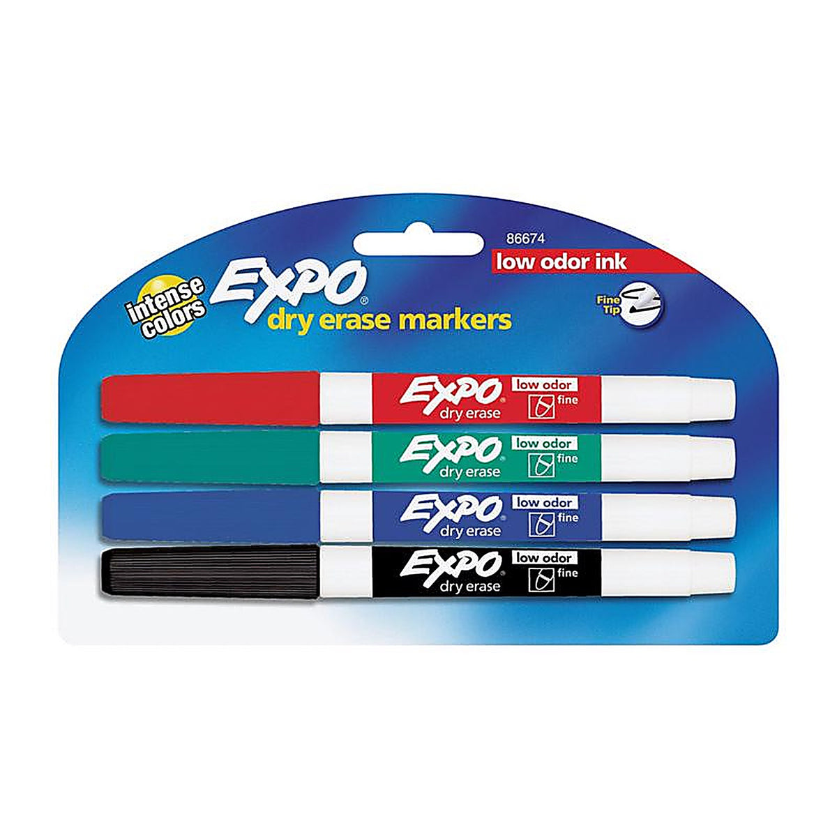 Sharpie 86674K EXPO Assorted Dry Erase Marker 4/Pack