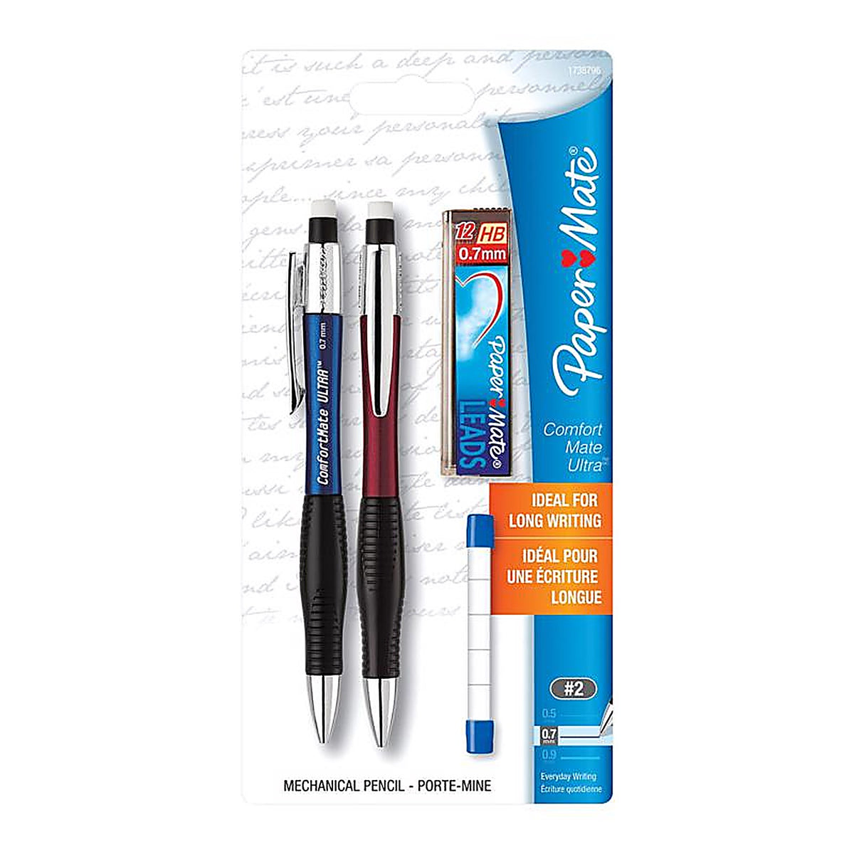 Paper Mate 1738796 Comfort Mate Ultra HB Mechanical Pencil 2/Pack