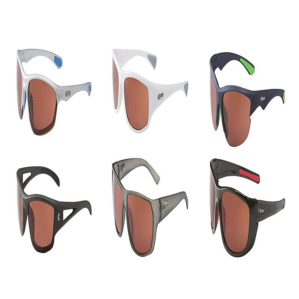Piranha 90048 U.S. Biker Black/Blue Sunglasses