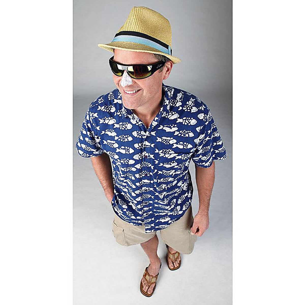 Piranha 90048 U.S. Biker Black/Blue Sunglasses