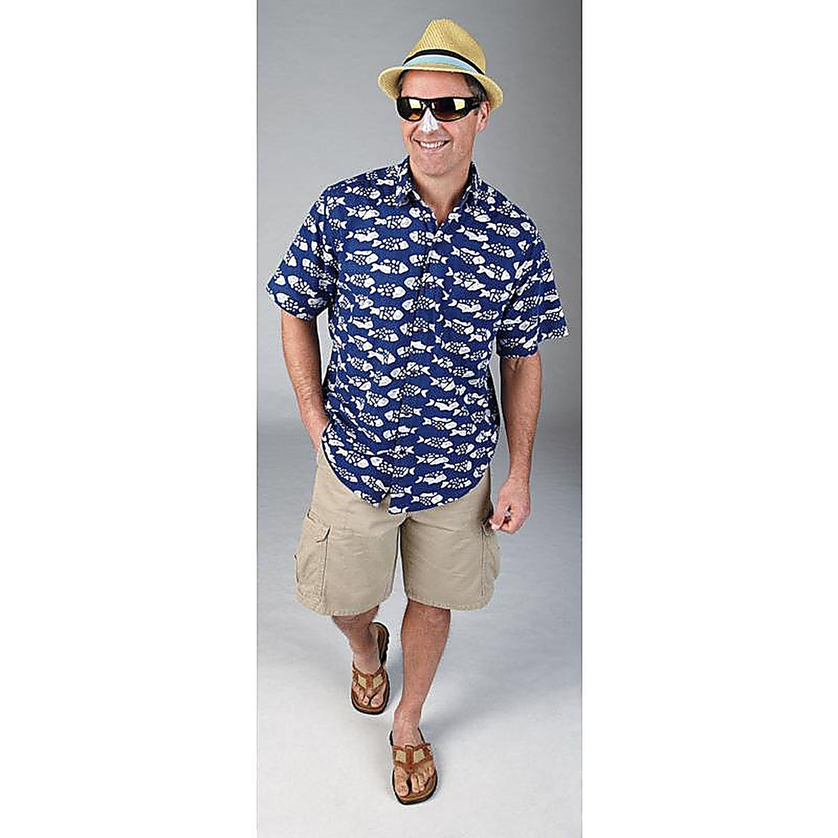 Piranha 90048 U.S. Biker Black/Blue Sunglasses