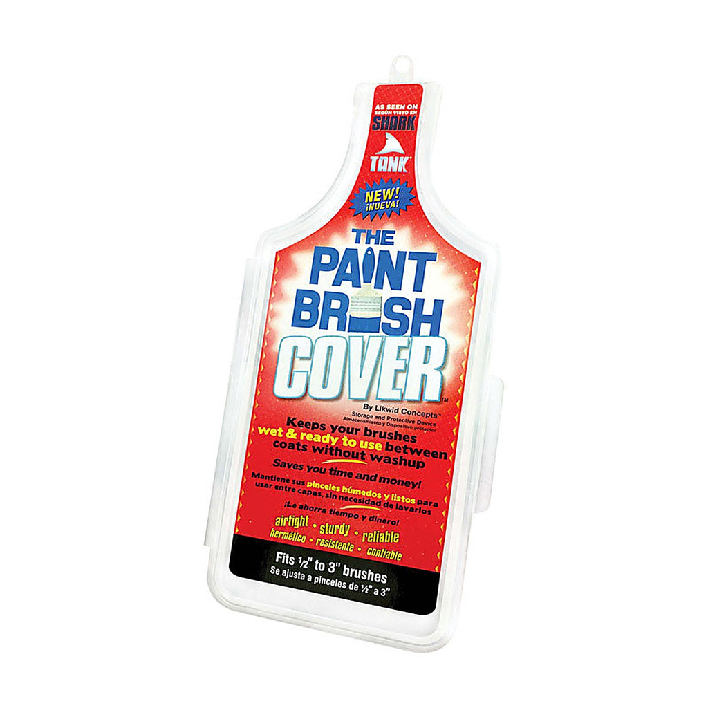 Likwid Concepts PBC001 3 in. W x 9.25 in. L Clear Plastic Paint Brush Cover