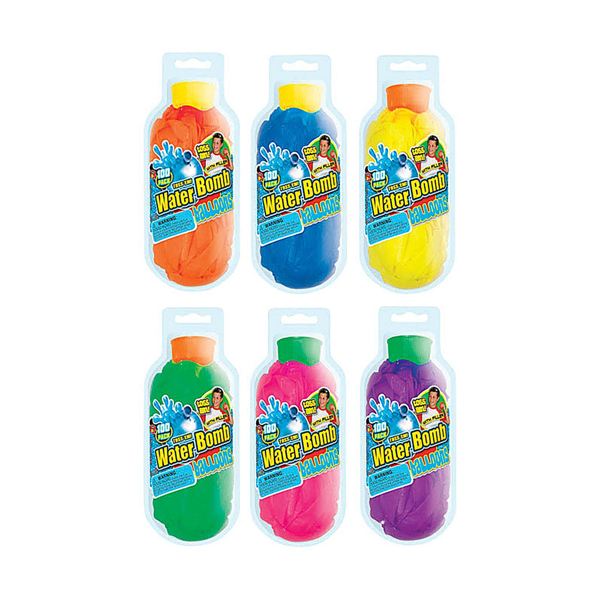 JA-RU 121 Water Bomb Water Balloons Rubber Assorted 100/pc.