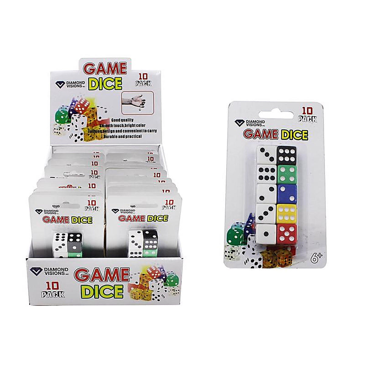 Diamond Visions 11-1557 Dice Plastic Assorted