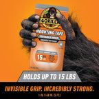 Gorilla 6065003 Double Sided 1 in. W x 60 in. L Mounting Tape Clear