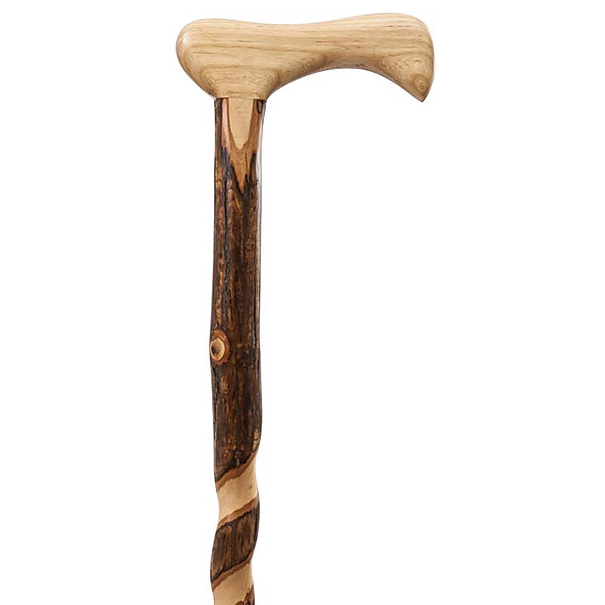 Brazos 502-3000-0226 Twisted Walking Stick Cane Hickory 1/Pack